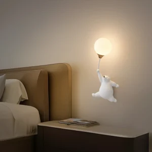 flarehug bear wall light