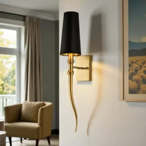 midnight horn wall light