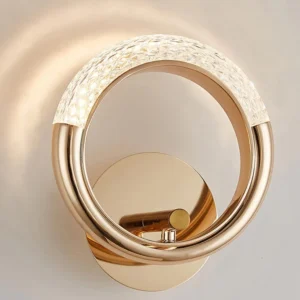 half moon ring wall light