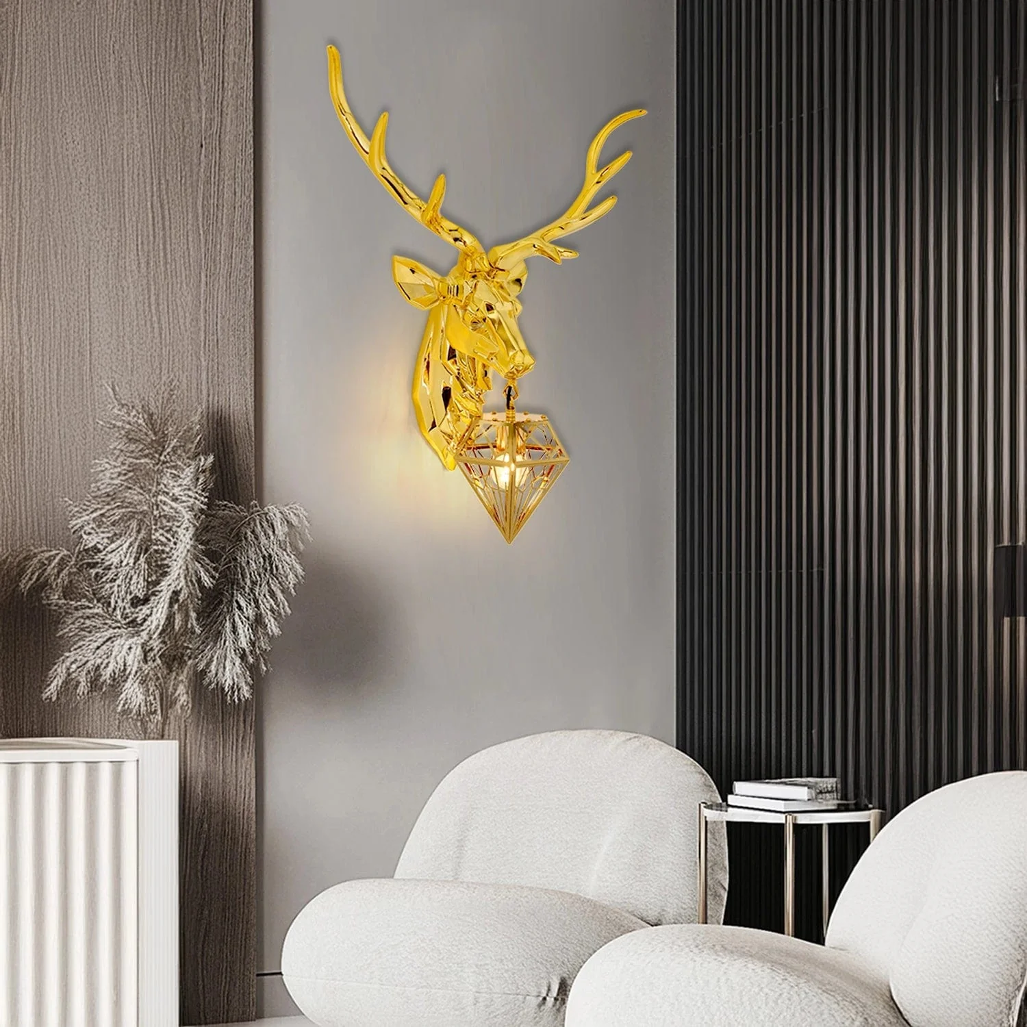 alpha stag wall light