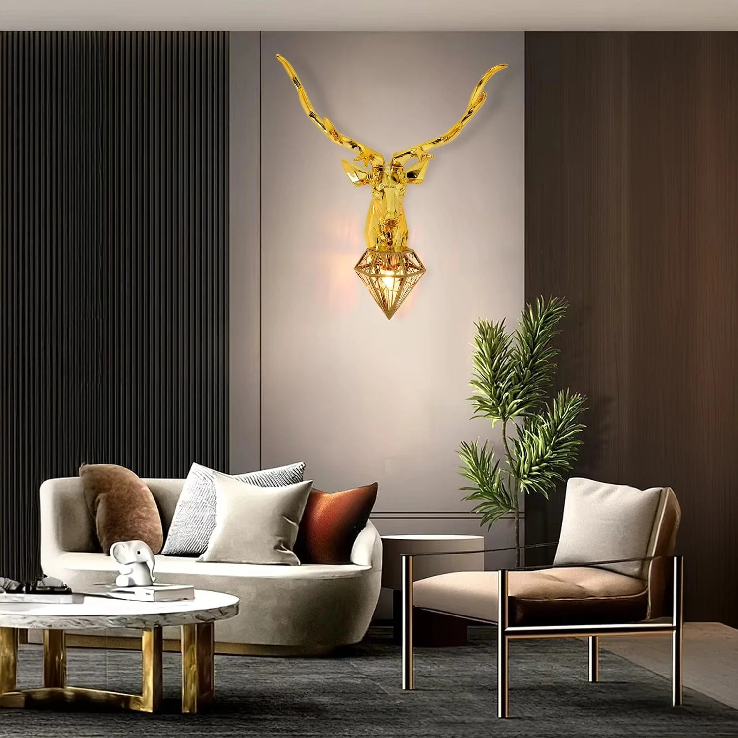 alpha stag wall light