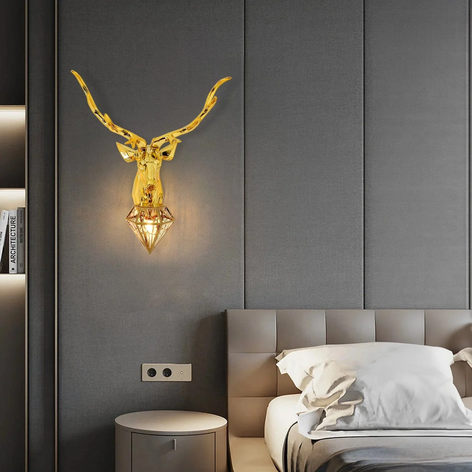 alpha stag wall light