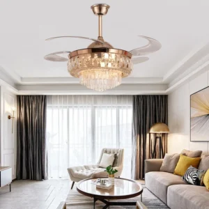 lumina lux chandelier ceiling fan with remote control