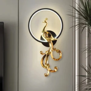 peacock wall light