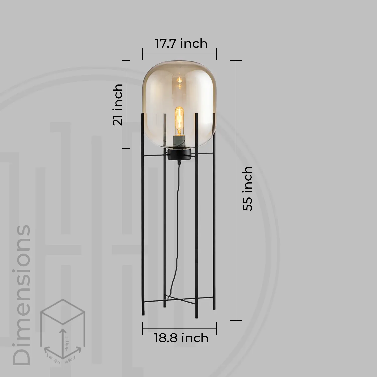 solara capsule floor lamp solara capsule floor lamp