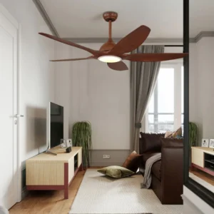 timber glow chandelier ceiling fan 60" inch with remote control