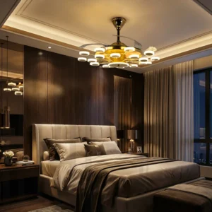 cosmo ring chandelier fan with remote control