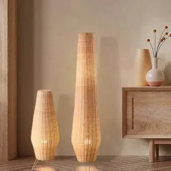 0011081 handcrafted palmlight floor lamp handwoven rattan wicker floor lamp modern boho style light for livi 550